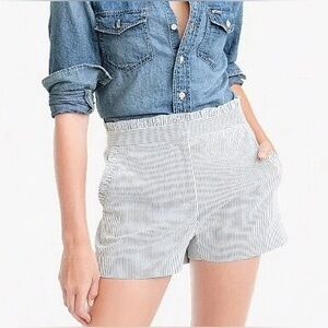 J.crew ruffle Seersucker shorts in size 4
